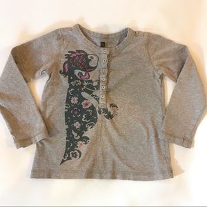 Tea Collection Long Sleeve Henley with Fish
